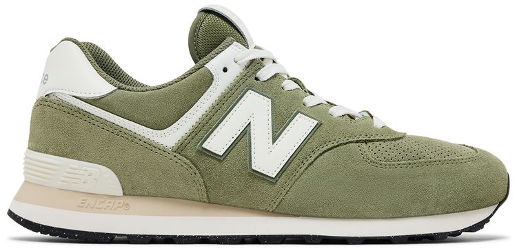 New Balance 574 Dark Olivine Sea Salt