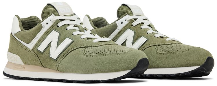 New Balance 574 Dark Olivine Sea Salt