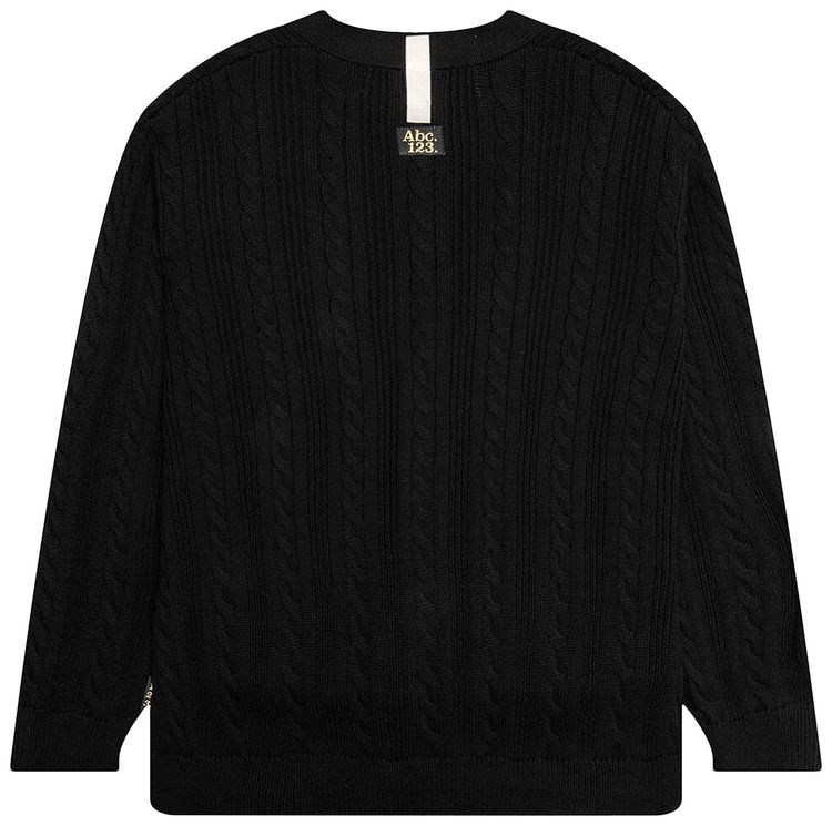 Advisory Board Crystals Cableknit Cardigan Anthracite Black