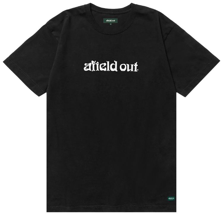 Afield Out Wordmark Short Sleeve Tee Black