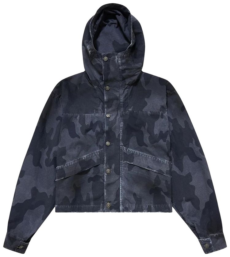 424 Cropped Parka Black