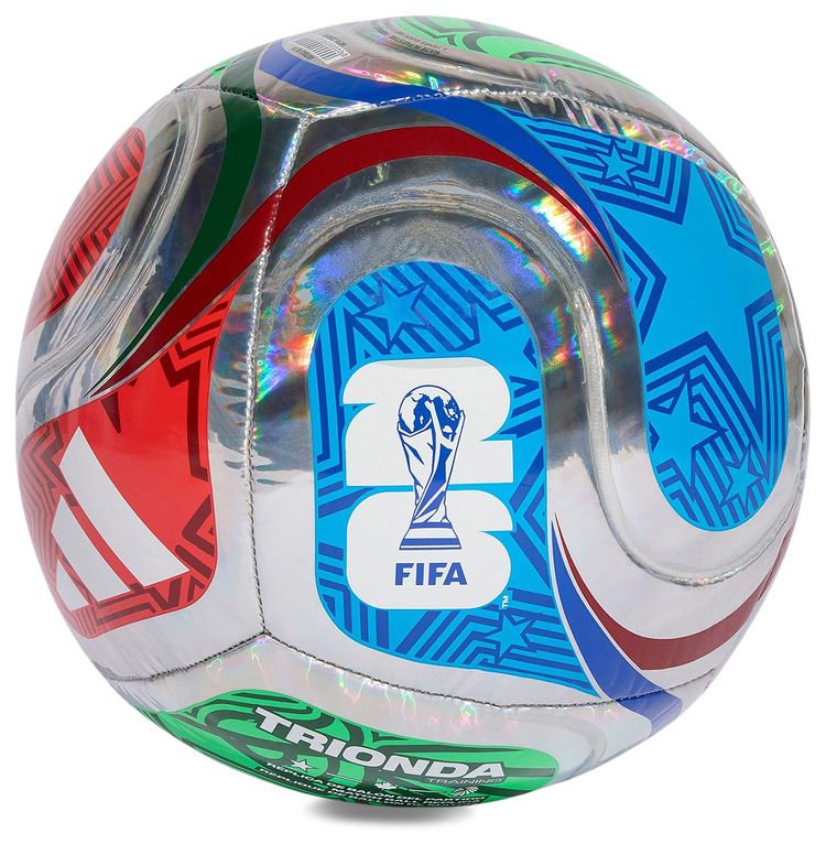 Adidas FIFA World Cup 26 Trionda Foil Ball MulticolorWhiteRoyal BlueSolar Blue