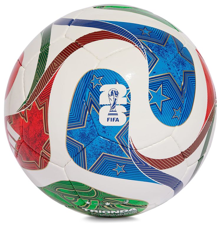 Adidas FIFA World Cup 26 Trionda Pro Sala Ball WhiteRoyal BlueSolar BluePower Red