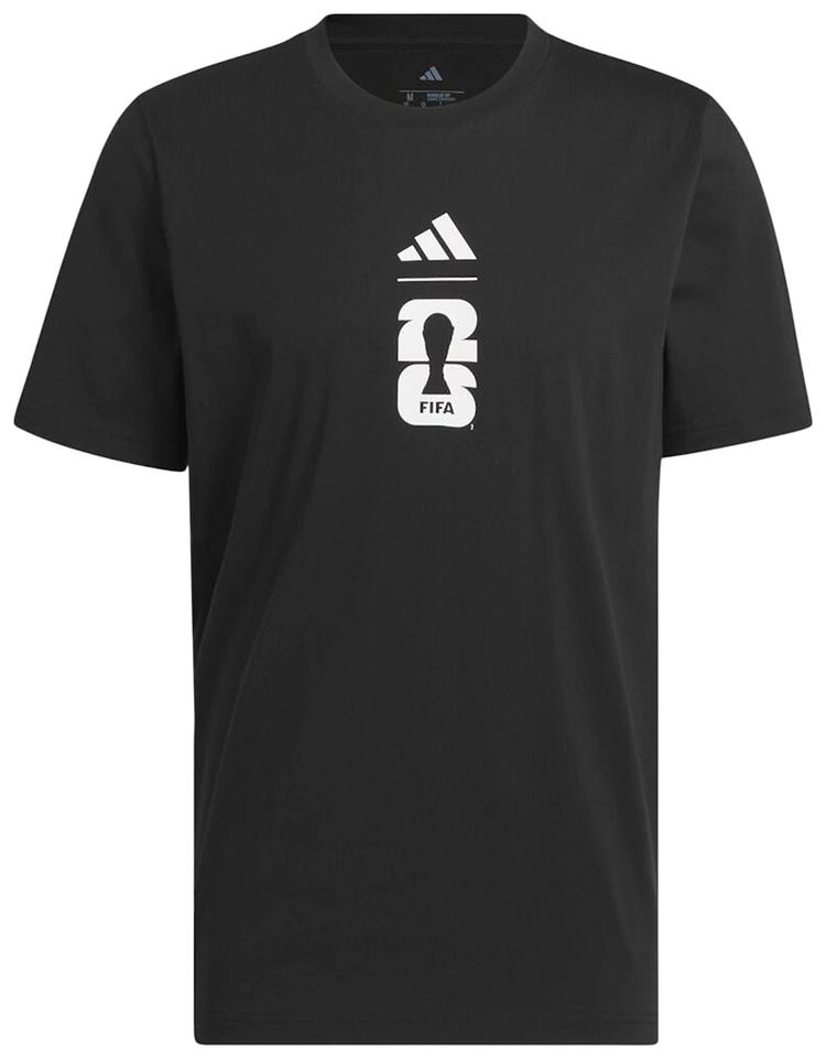 Adidas FIFA World Cup 26 Match Ball Graphic T Shirt Black