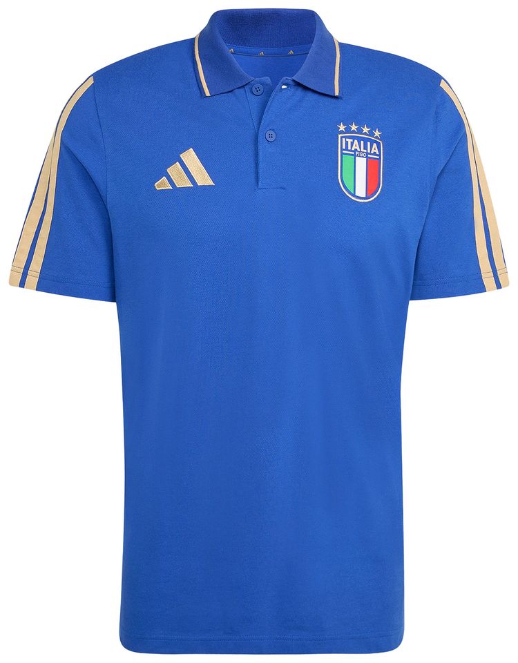 Adidas Italy DNA Polo Shirt Bold Blue