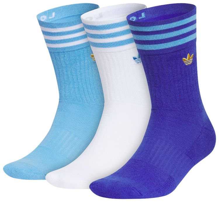 Adidas Originals U Argentina Roller 3 Pack Crew Blue Burst  White  Blue