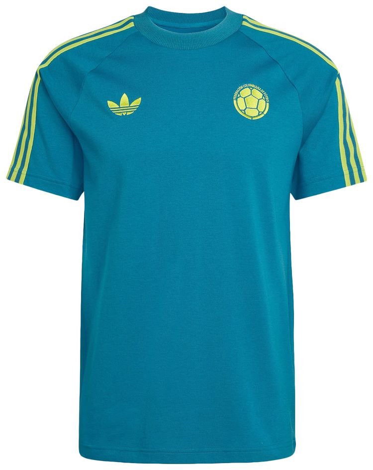 Adidas Colombia Originals T Shirt Mystery Petrol