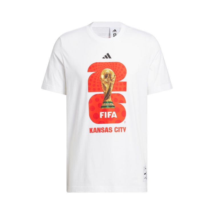 Adidas FIFA World Cup 26 Host City Kansas City Graphic T Shirt White