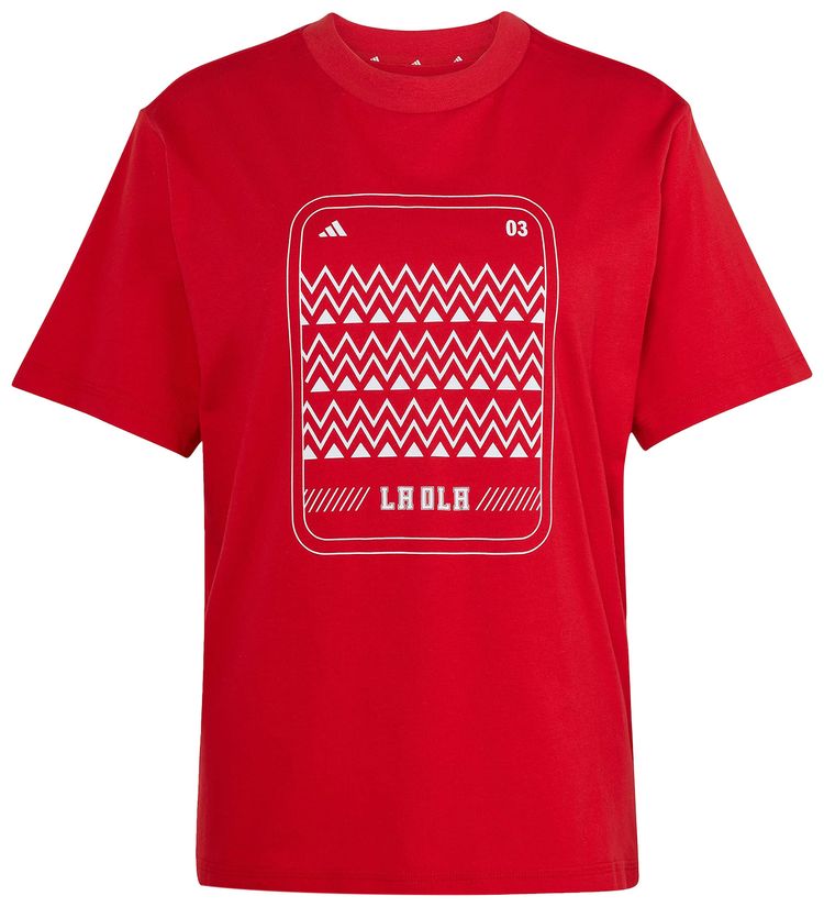 Adidas Mexico Home T Shirt Better Scarlet