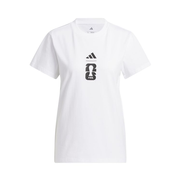 Adidas FIFA World Cup 26 Match Ball Graphic T Shirt White