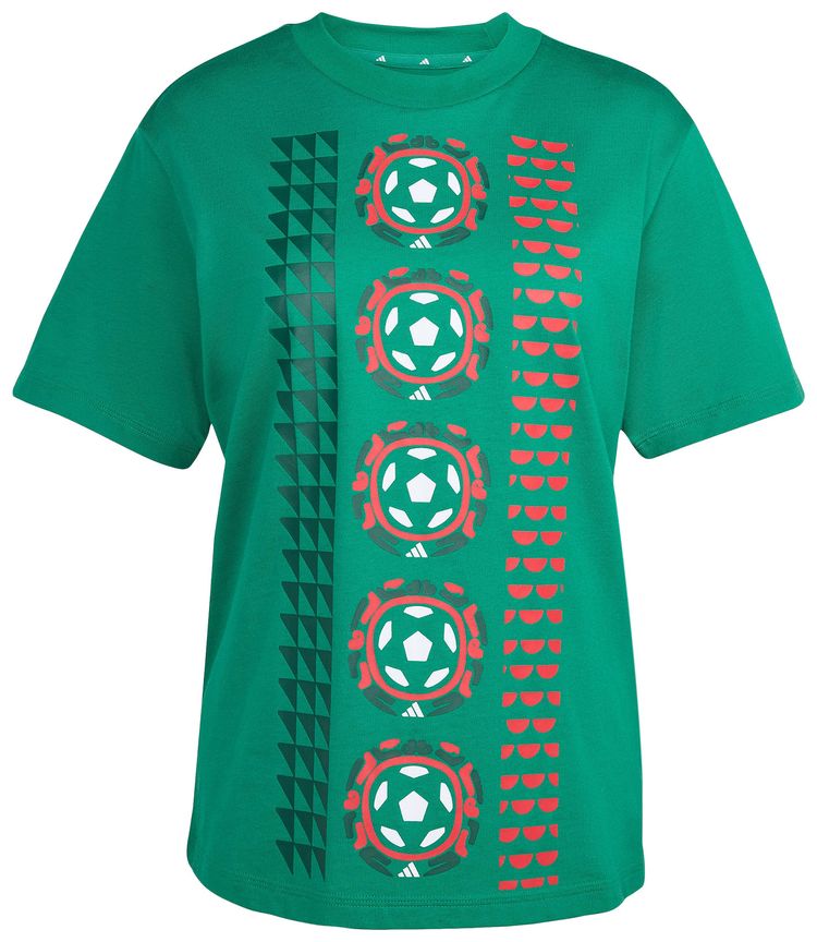 Adidas Mexico Home T Shirt Bold Green