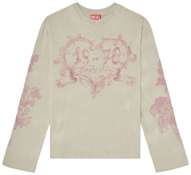 Diesel T Hilary Ls Aa1 T Shirt PinkBeige