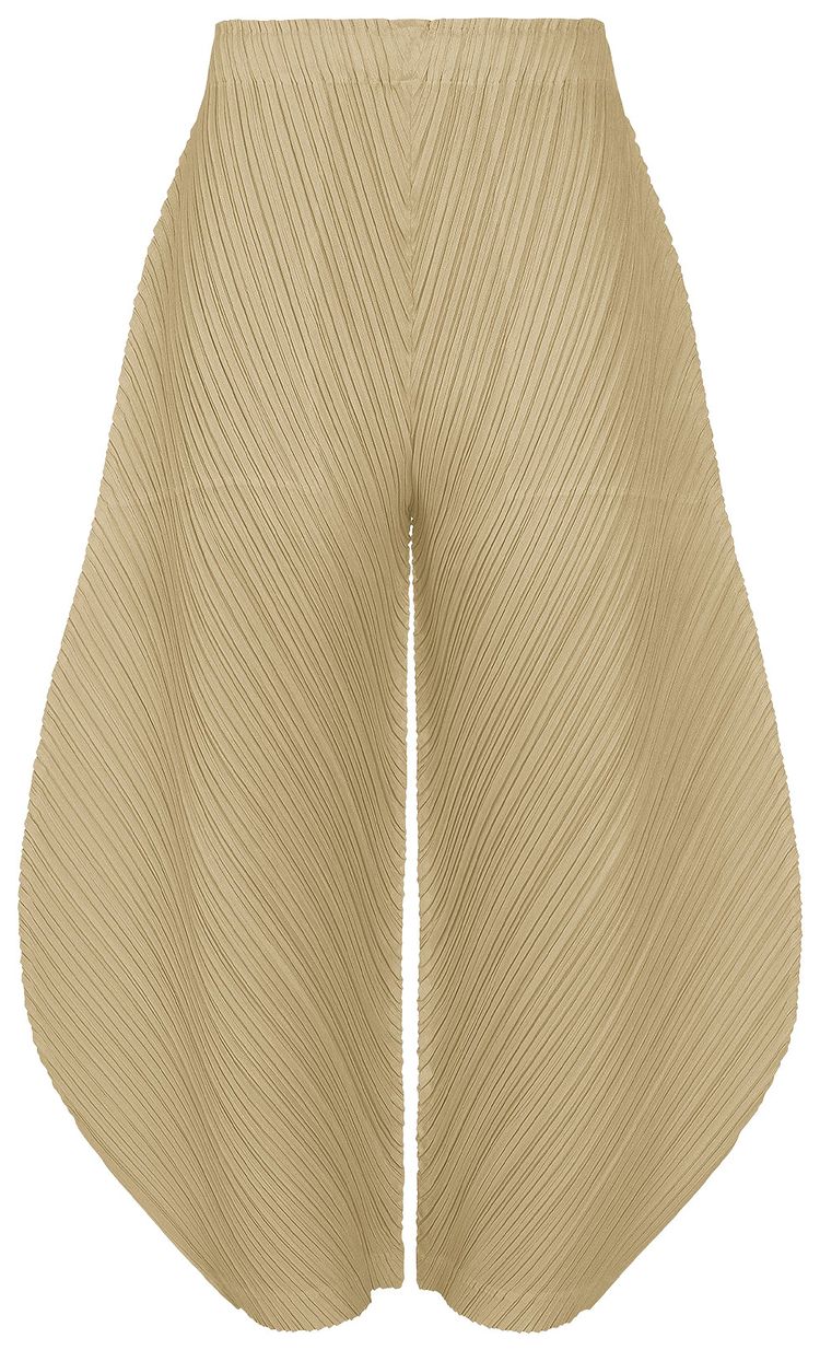 Pleats Please Issey Miyake Thicker Bottoms 1 Pants Sand Beige