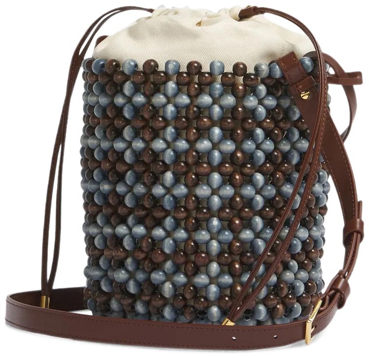 Marni Beads Bucket Bag DenimBrunette