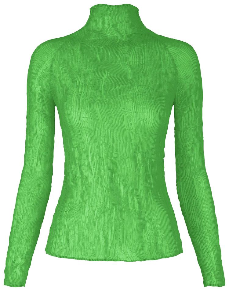 Issey Miyake Chiffon Twist 1 Shirt Green