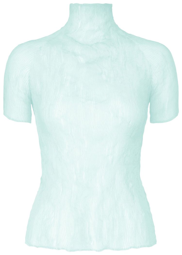 Issey Miyake Chiffon Twist 1 Shirt Light Blue