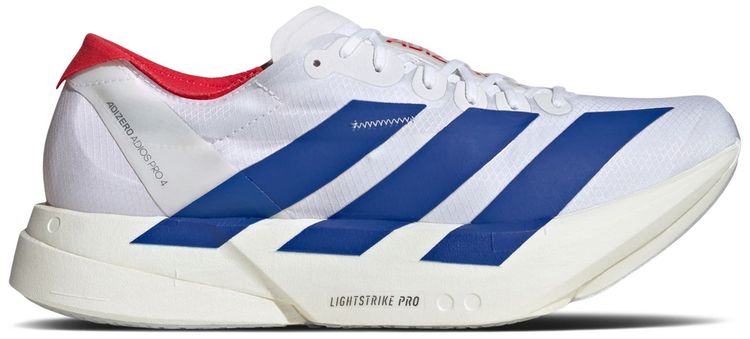 adidas Adizero Adios Pro 4 Cloud White Royal Blue Pure Ruby