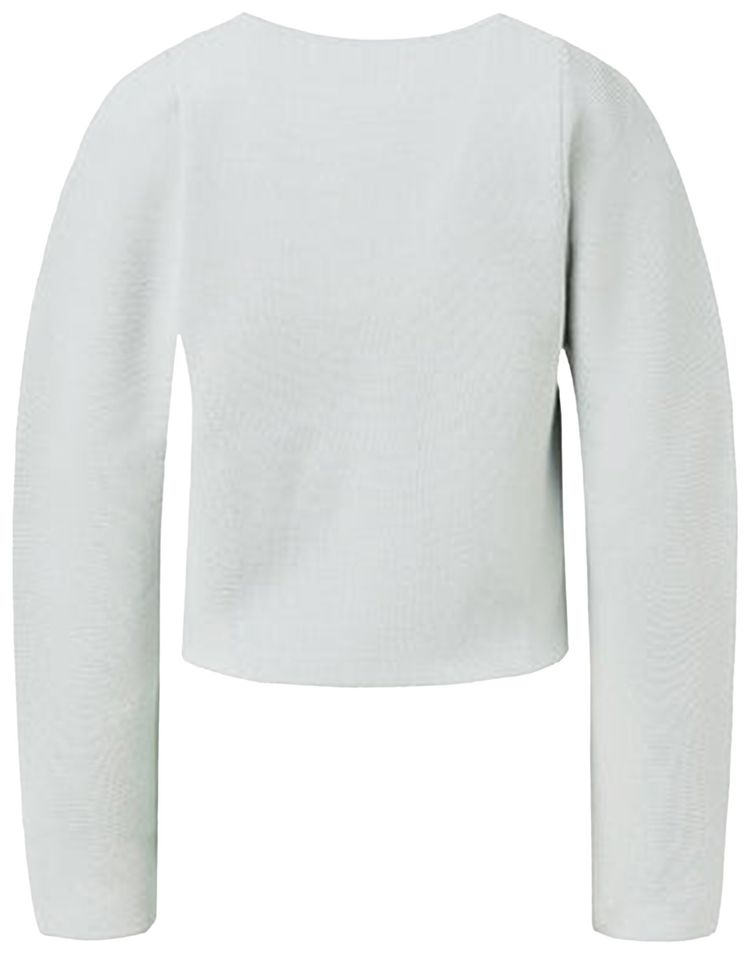 Amomento Rounded Zip Up Cardigan Grey