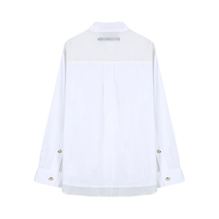 Andersson Bell Aprol Organza Panel Shirt White