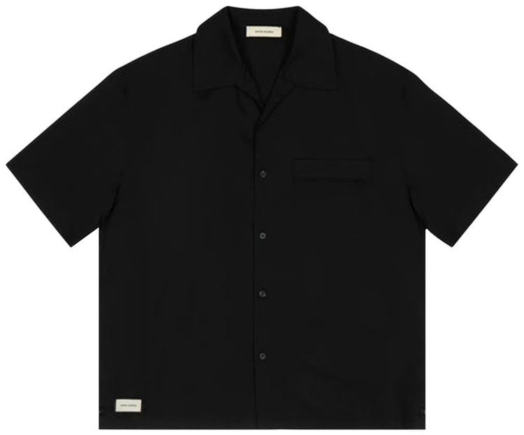 Entire Studios Short Sleeve Pajama Shirt Black