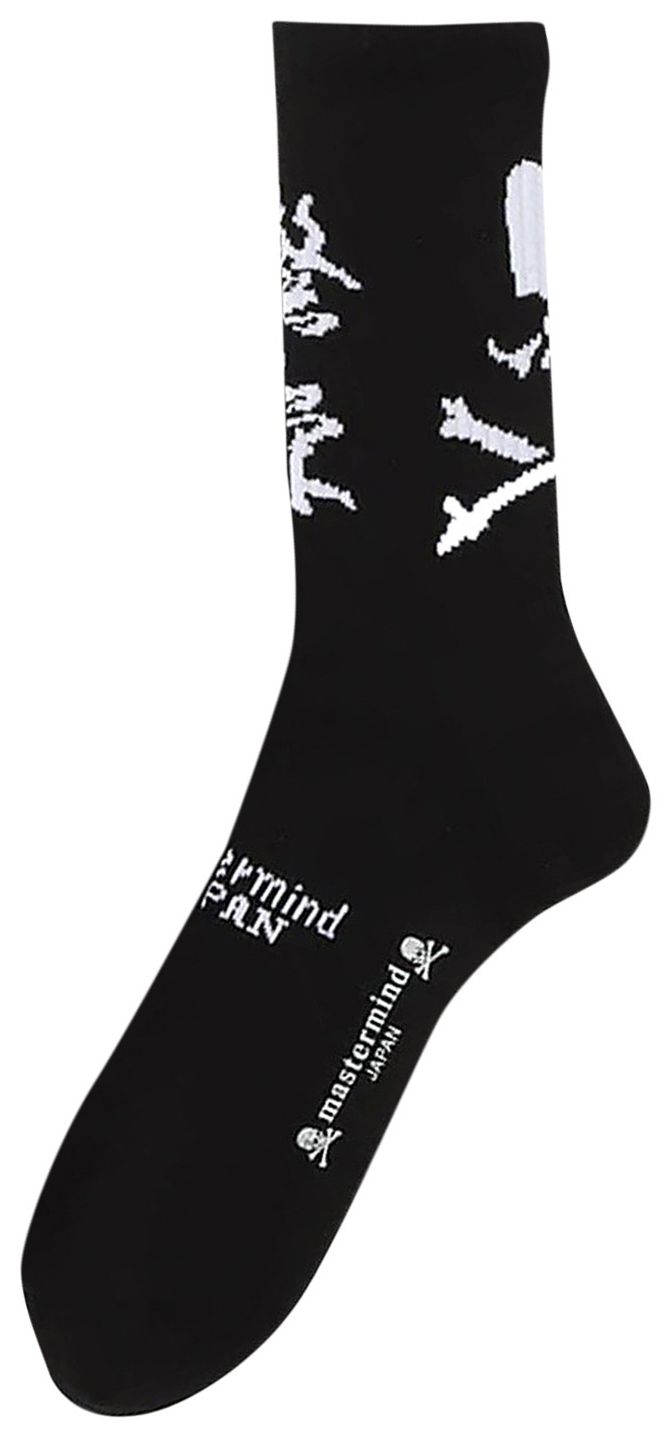 Mastermind Japan Stitch Crew Socks Black