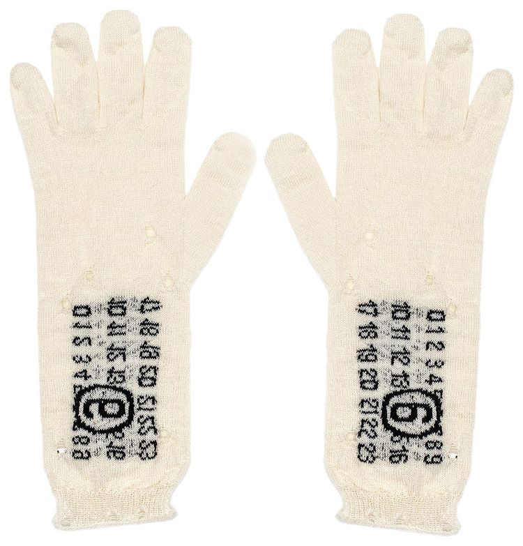 MM6 Maison Margiela Gloves White