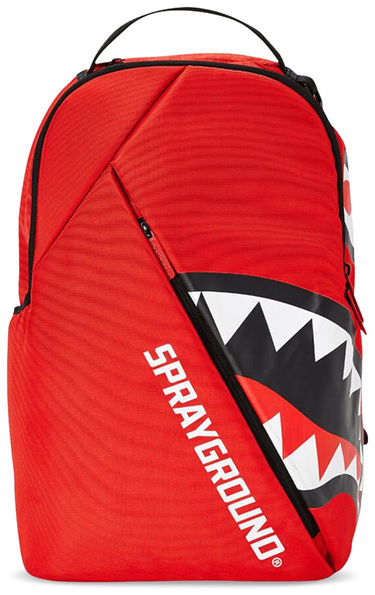 Sprayground Angled Shark Backpack Red