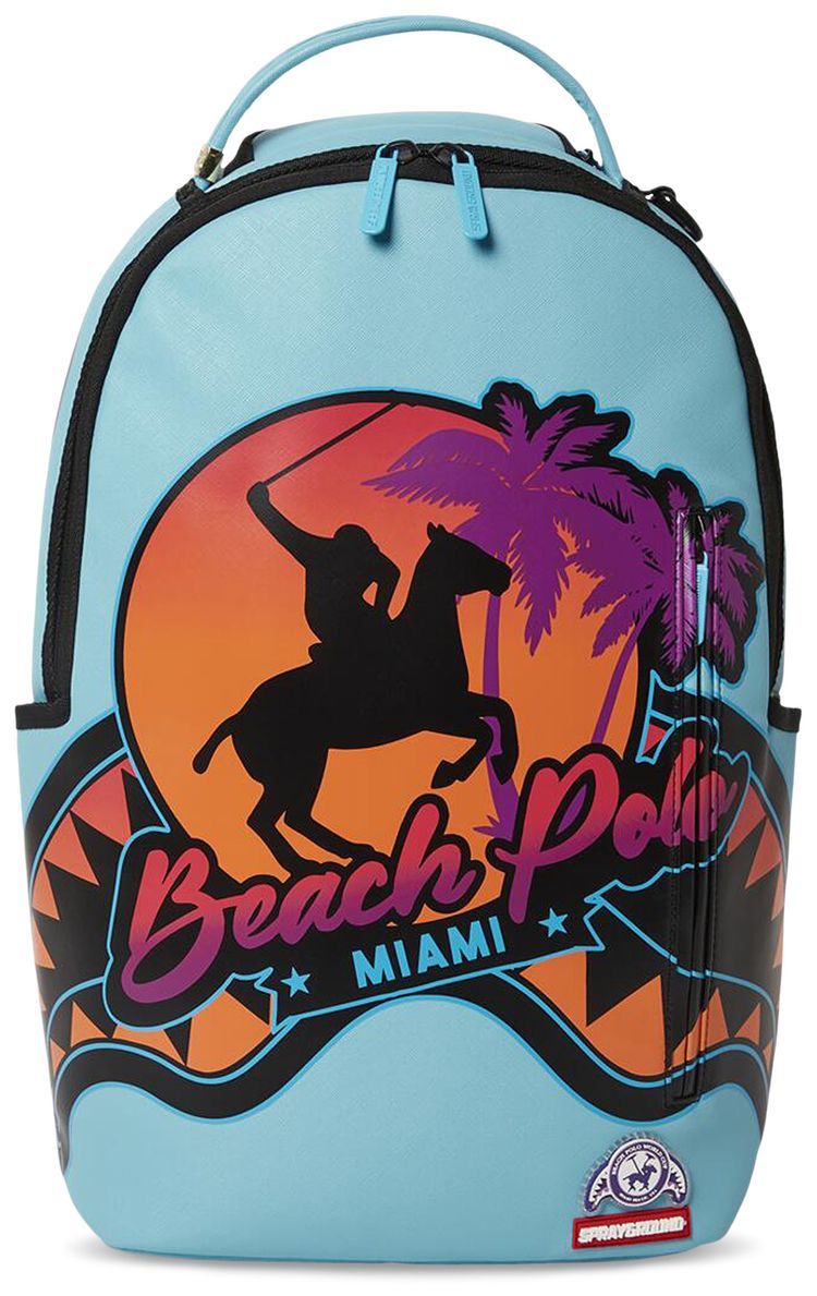 Sprayground Miami Beach Polo Collab DLXV Backpack Sky