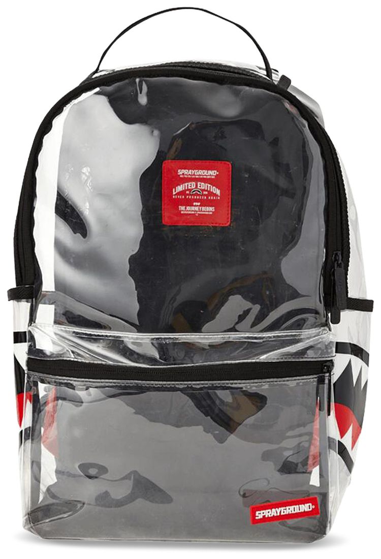 Sprayground 2020 Vision Double Cargo Side Shark Clear Backpack Multicolor
