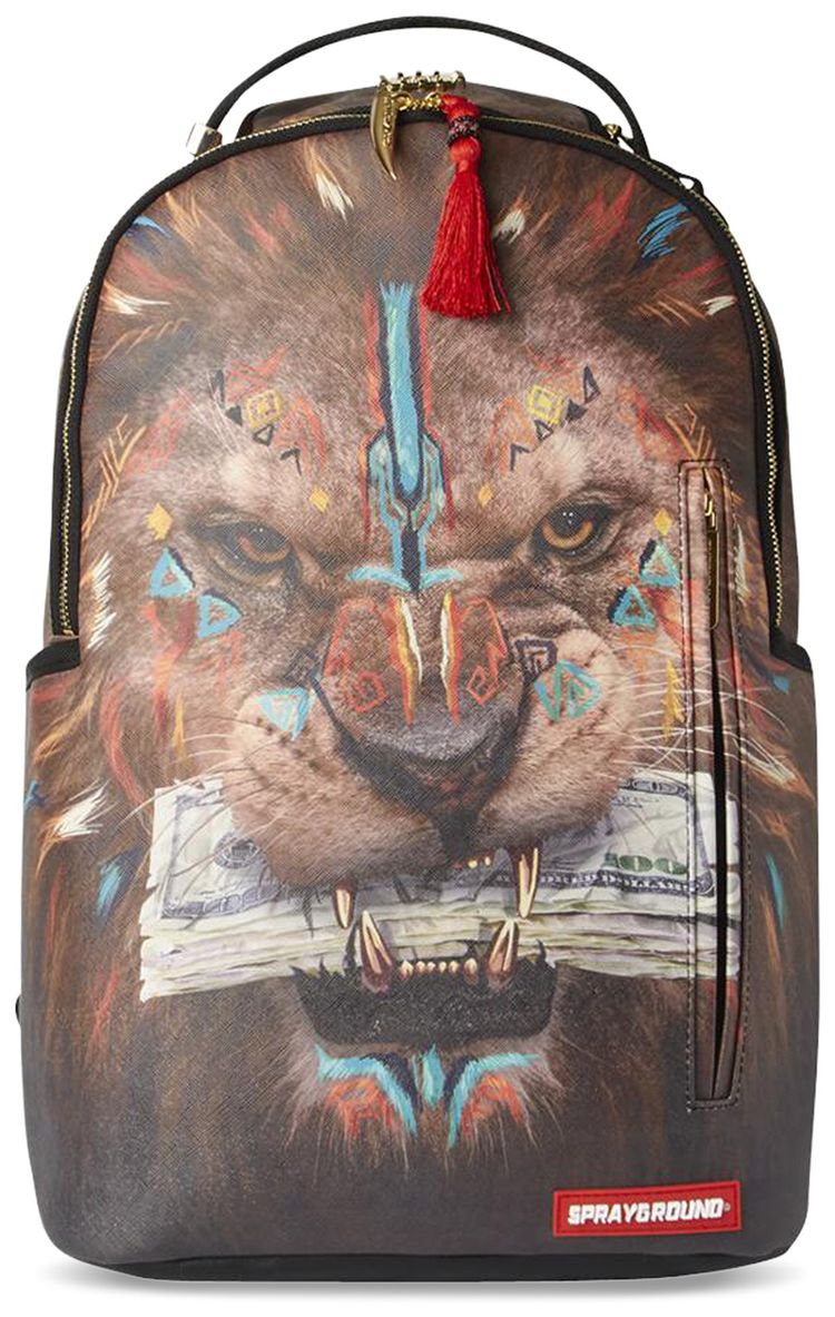Sprayground AI African Intelligence Ceo Lion Backpack Multicolor