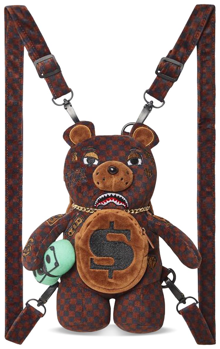 Sprayground Bear Cub Sharks In Paris Backpack Multicolor