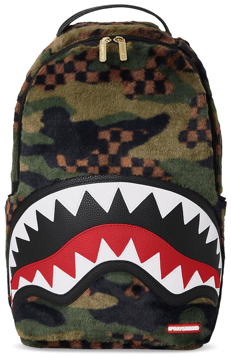 Sprayground Big Sky Fur Shark Backpack Multicolor