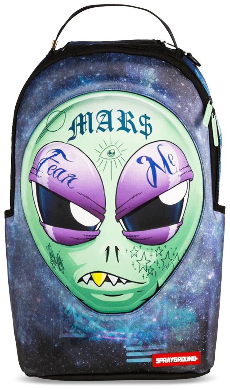 Sprayground 3D Lenticular Alien Head Backpack Multicolor