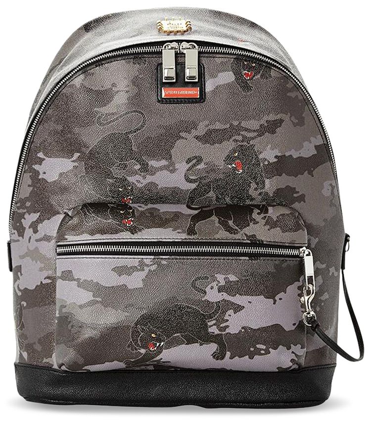 Sprayground Black Panthera Camo Emperor Backpack Multicolor