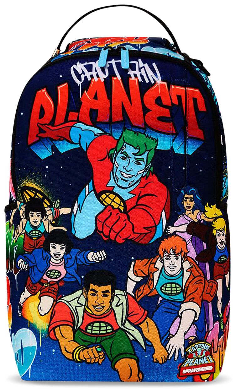 Sprayground Captain Planet Official DLXSR Backpack Multicolor
