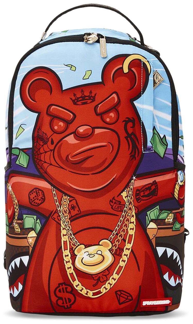 Sprayground Diablo Another Day Another Dolla DLXR Backpack Multicolor