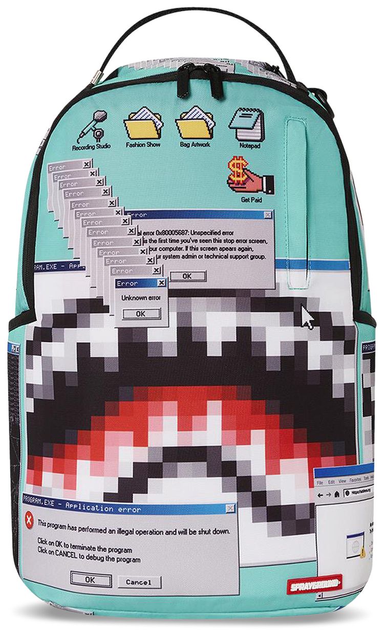 Sprayground Cleanup Your Desktop Backpack Multicolor