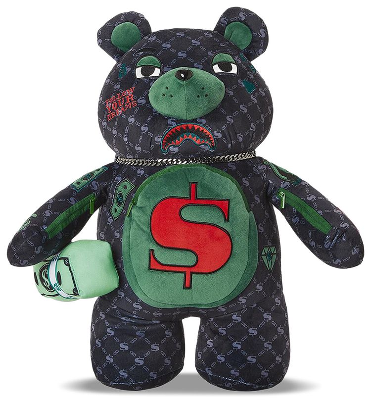 Sprayground Dinero Moneybear Teddybear Backpack Multicolor