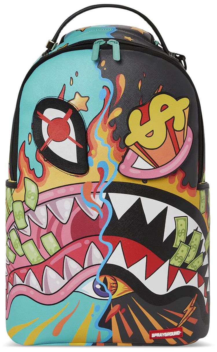Sprayground Dazed  Shark Double Life Backpack Multicolor