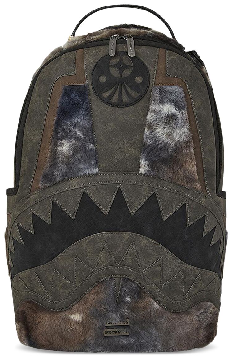 Sprayground Foundation Days Fur Coat Shark Backpack Multicolor