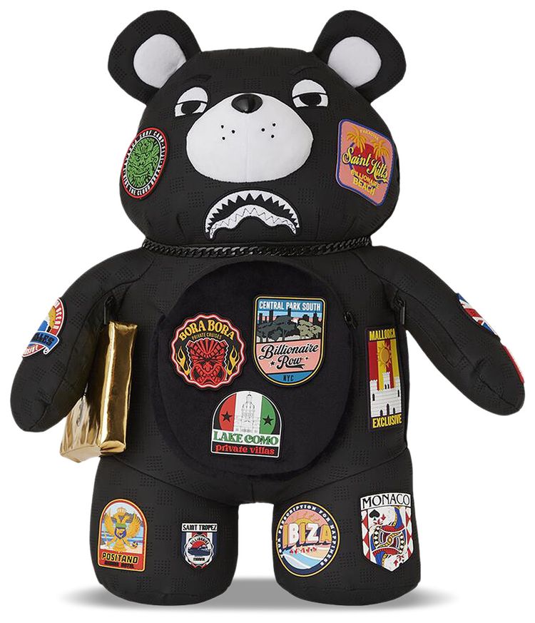 Sprayground Global Mogul Billionaire Moneybear Backpack Multicolor