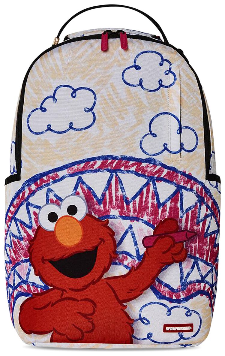 Sprayground Elmos World Shark Sketch Backpack Multicolor