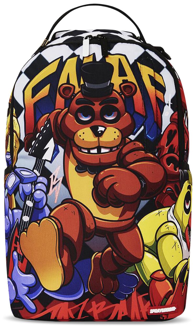 Sprayground Five Nights At Freddys Official DLXSR Backpack Multicolor