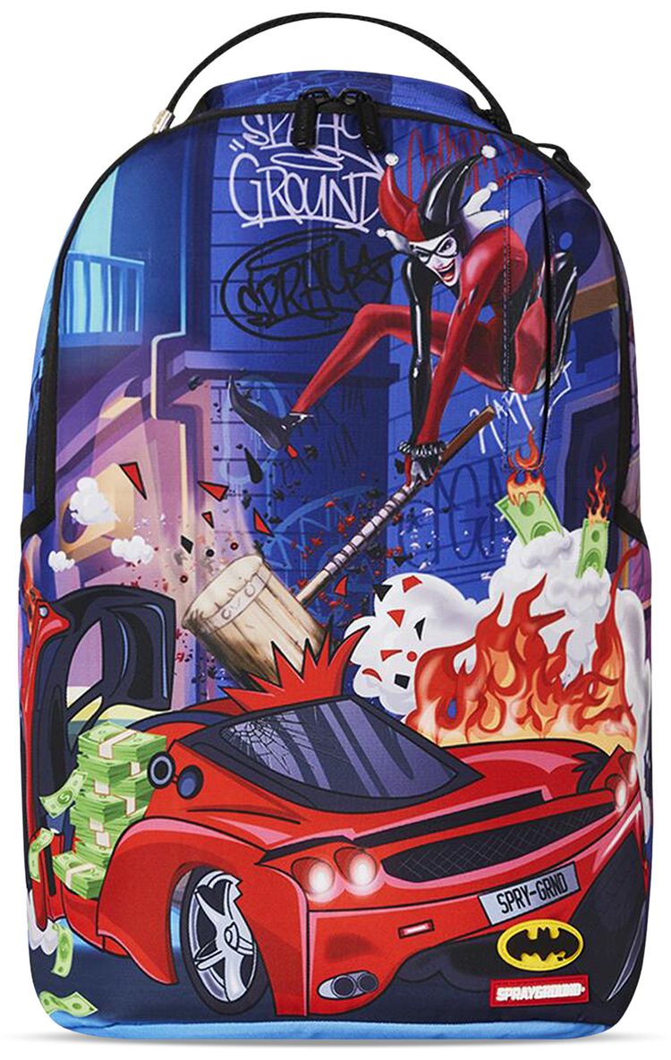Sprayground Harley Quinn Smash Smash DLXSR Backpack Multicolor