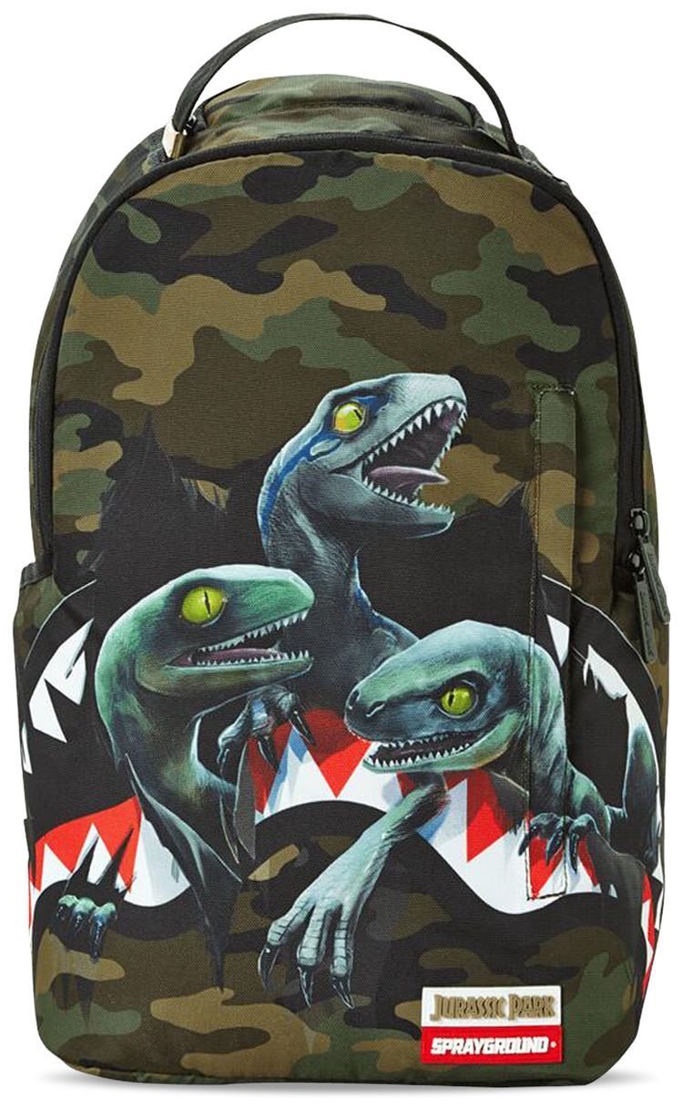 Sprayground Jurassic World Shark Backpack Multicolor