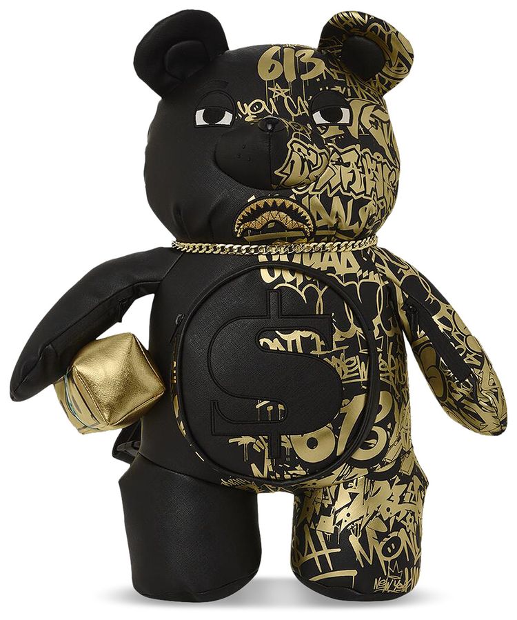 Sprayground Half Graff Glide Moneybear Teddybear Backpack Multicolor