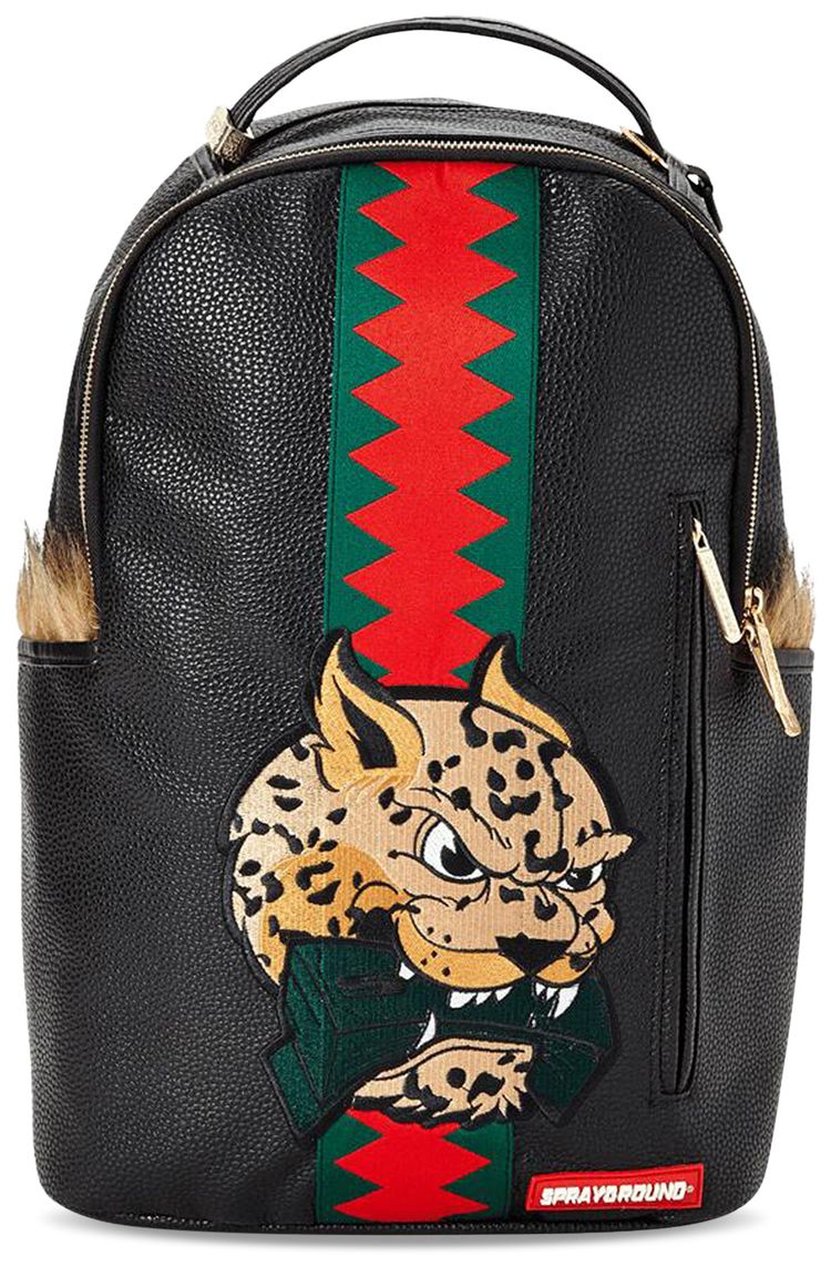 Sprayground Leopard Fur Money Backpack Multicolor