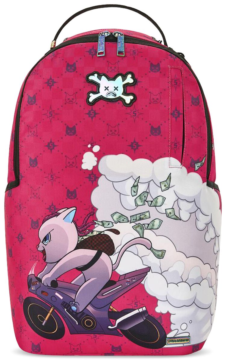 Sprayground Kitty Cash   Speed Demon Backpack Multicolor