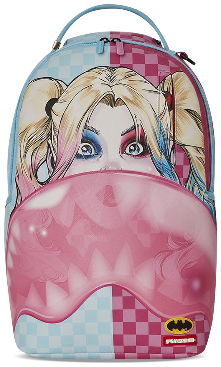 Sprayground Harley Quinn Bubble Gum Shark Backpack Multicolor