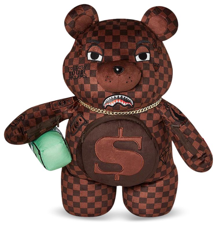 Sprayground Lenticular Effects Moneybear Teddybear Backpack Multicolor